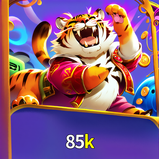 Imagem promocional da 85k mostrando a plataforma e suas vantagens